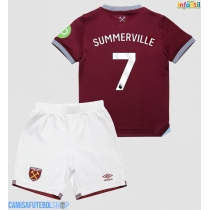 Camisa de time de futebol West Ham United Crysencio Summerville #7 Replicas 1º Equipamento Infantil 2025-26 Manga Curta (+ Calças curtas)